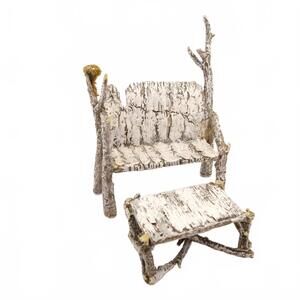 Department 56 Birch Bench & Table 56927 North Pole Village